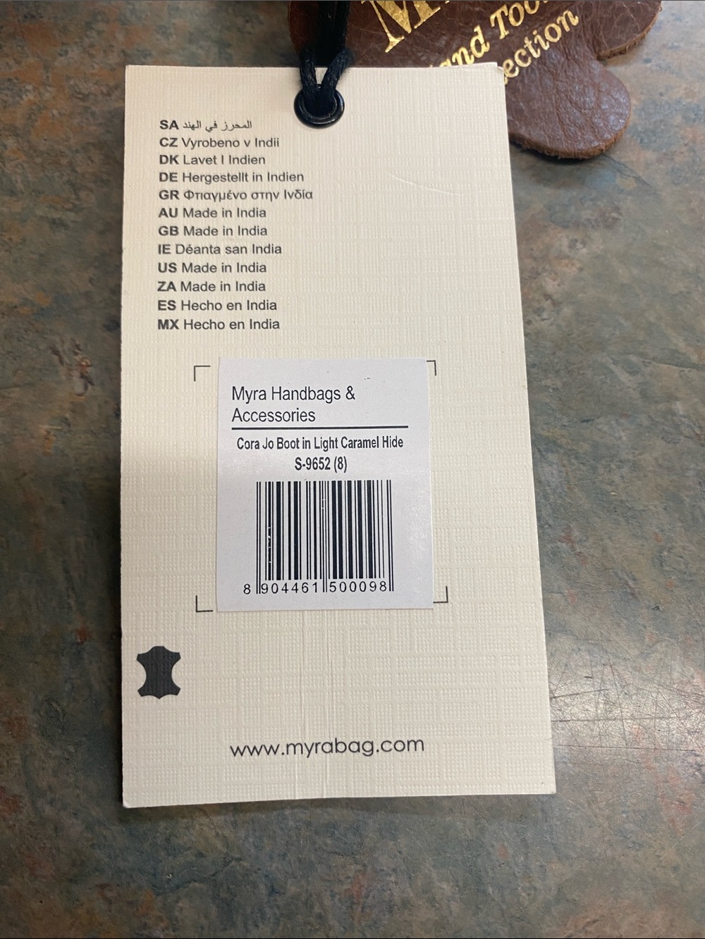 Myra Bag Brown & White Cowhide Cutout Heeled Ankle Boots for Men - Picture 4 of 14
